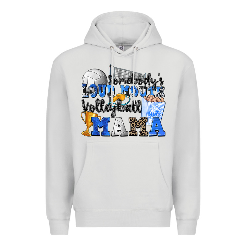 Somebody's Loud Mouth Volleyball Mama Premium Hoodie by Zillion Design Studio | Teevron