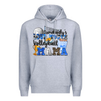 Heather Grey somebody's loud mouth volleyball mama Premium Hoodie - Zillion Design Studio