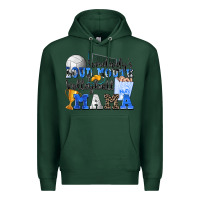 Sports Green somebody's loud mouth volleyball mama Premium Hoodie - Zillion Design Studio