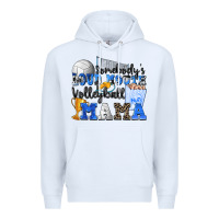 White somebody's loud mouth volleyball mama Premium Hoodie - Zillion Design Studio