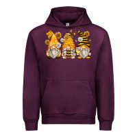 Mauve Wine bumble bee gnomes Urban Hoodie - Zillion Design Studio