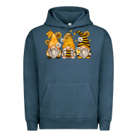 Pigment Midnight Navy bumble bee gnomes Urban Hoodie - Zillion Design Studio