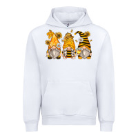 White bumble bee gnomes Urban Hoodie - Zillion Design Studio