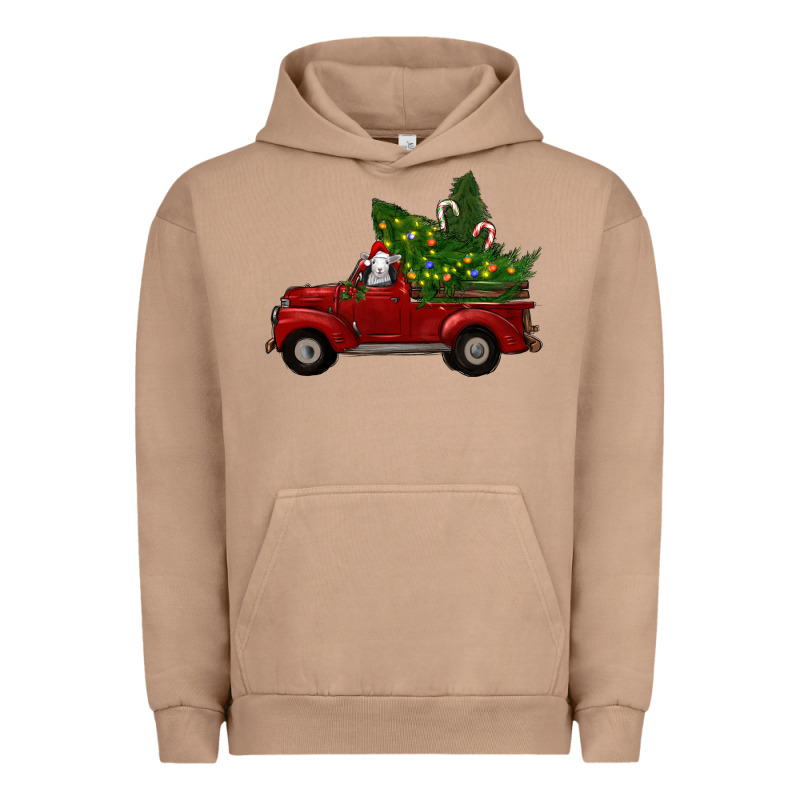 Christmas Farm Truck With Baby Sheep Urban Hoodie by RanaPortraitStore | Teevron