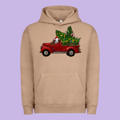 Urban Hoodie Christmas Farm Truck With Baby Sheep
