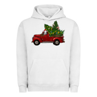 Pigment Lunar Rock Christmas Farm Truck With Baby Sheep Urban Hoodie - RanaPortraitStore