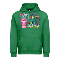 Emerald some bunny needs coffee with gnomes Urban Hoodie - Zillion Design Studio