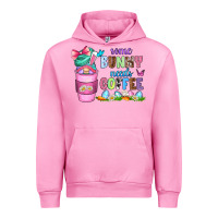 Fuchsia Pink some bunny needs coffee with gnomes Urban Hoodie - Zillion Design Studio