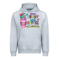 Heather Grey some bunny needs coffee with gnomes Urban Hoodie - Zillion Design Studio