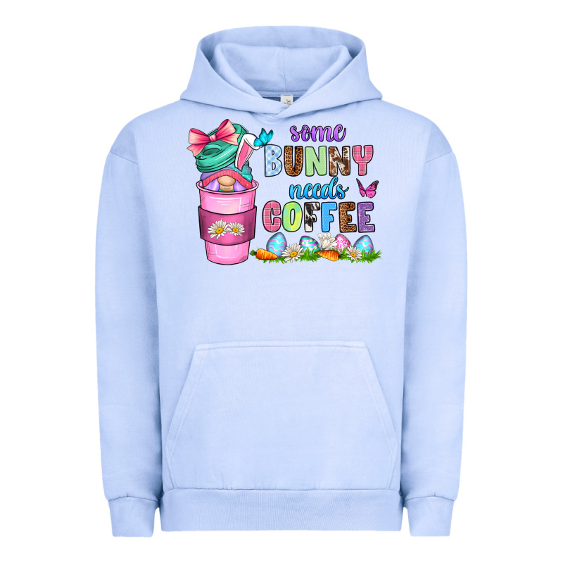 Some Bunny Needs Coffee With Gnomes Urban Hoodie by Zillion Design Studio | Teevron