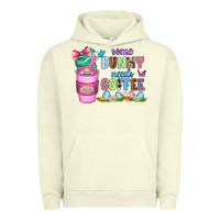 Pigment Pistachio some bunny needs coffee with gnomes Urban Hoodie - Zillion Design Studio