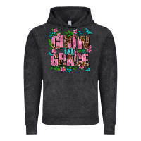Vintage Black grow in grace Vintage Hoodie - AdoDesignShop