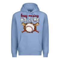 Colony Blue busy raising ballers baseball Premium Hoodie - texasbilliewilder
