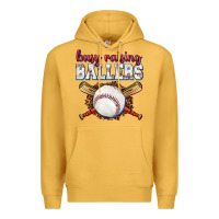 Mustard busy raising ballers baseball Premium Hoodie - texasbilliewilder