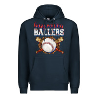 Navy busy raising ballers baseball Premium Hoodie - texasbilliewilder