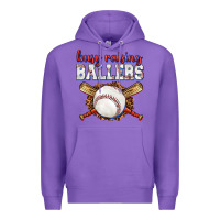Purple busy raising ballers baseball Premium Hoodie - texasbilliewilder