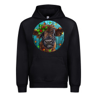 Black Calf Christmas Urban Hoodie - RanaPortraitStore