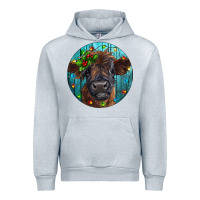 Heather Grey Calf Christmas Urban Hoodie - RanaPortraitStore