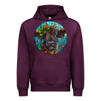 Mauve Wine Calf Christmas Urban Hoodie - RanaPortraitStore