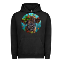 Pigment Black Calf Christmas Urban Hoodie - RanaPortraitStore