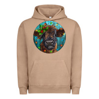 Pigment Burro Calf Christmas Urban Hoodie - RanaPortraitStore