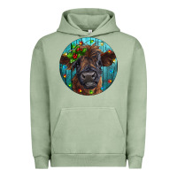 Pigment Oil Green Calf Christmas Urban Hoodie - RanaPortraitStore