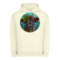 Pigment Pistachio Calf Christmas Urban Hoodie - RanaPortraitStore