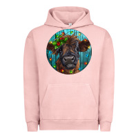 Pigment Salmon Calf Christmas Urban Hoodie - RanaPortraitStore