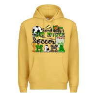 Antique Gold somebody's loud mouth soccer mama Premium Hoodie - Zillion Design Studio