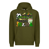 Army Green somebody's loud mouth soccer mama Premium Hoodie - Zillion Design Studio