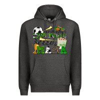 Charcoal Heather somebody's loud mouth soccer mama Premium Hoodie - Zillion Design Studio
