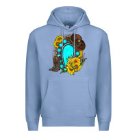 Colony Blue western turquoise gemstone Premium Hoodie - Zillion Design Studio