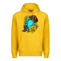 Lemon western turquoise gemstone Premium Hoodie - Zillion Design Studio