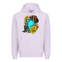 Lilac western turquoise gemstone Premium Hoodie - Zillion Design Studio