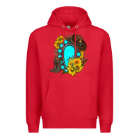 Red western turquoise gemstone Premium Hoodie - Zillion Design Studio