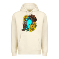 Sandshell western turquoise gemstone Premium Hoodie - Zillion Design Studio