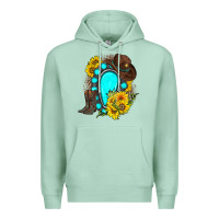 Seafoam western turquoise gemstone Premium Hoodie - Zillion Design Studio
