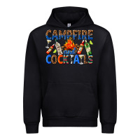 Black campfire and cocktails Urban Hoodie - texasbilliewilder