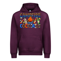 Mauve Wine campfire and cocktails Urban Hoodie - texasbilliewilder