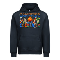 Navy campfire and cocktails Urban Hoodie - texasbilliewilder