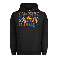 Pigment Black campfire and cocktails Urban Hoodie - texasbilliewilder