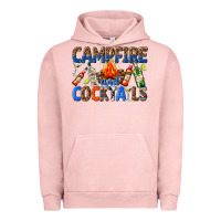 Pigment Salmon campfire and cocktails Urban Hoodie - texasbilliewilder