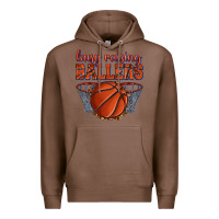 Chestnut busy raising ballers basketball Premium Hoodie - texasbilliewilder