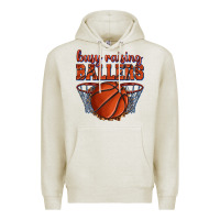 Oatmeal Heather busy raising ballers basketball Premium Hoodie - texasbilliewilder