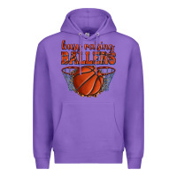 Purple busy raising ballers basketball Premium Hoodie - texasbilliewilder