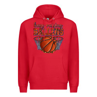 Red busy raising ballers basketball Premium Hoodie - texasbilliewilder