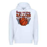 White busy raising ballers basketball Premium Hoodie - texasbilliewilder