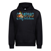 Black camping is my kitchen with wine Urban Hoodie - texasbilliewilder