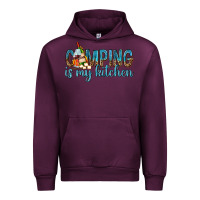 Mauve Wine camping is my kitchen with wine Urban Hoodie - texasbilliewilder