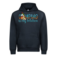 Navy camping is my kitchen with wine Urban Hoodie - texasbilliewilder